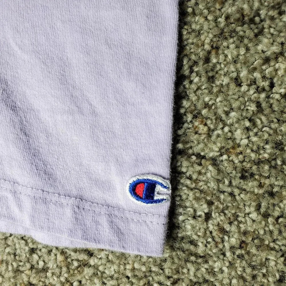 Champion Purple Women's Crewneck T-Shirt Size Medium - Picture 5 of 15